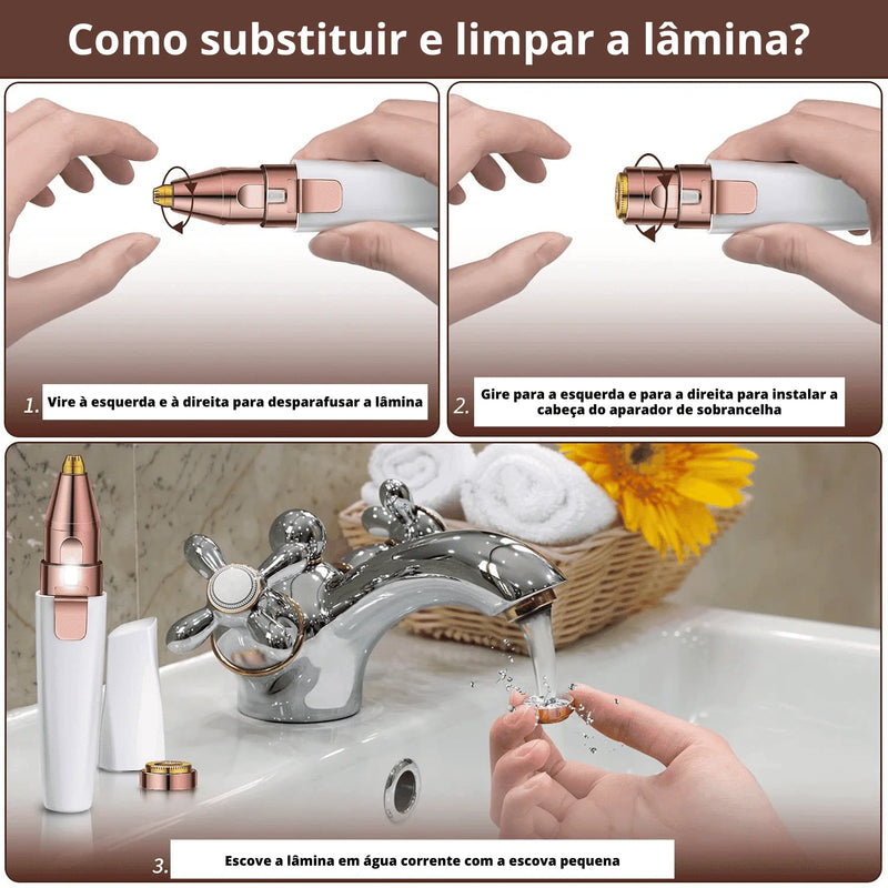 Depilador 2 em 1 - LUX Rainbow