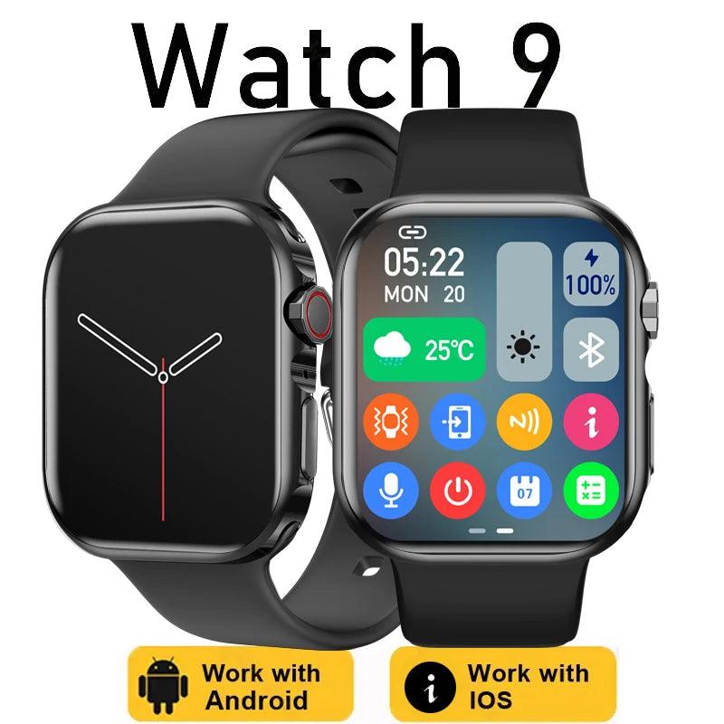 New GPS Smart Watch Men For Ultra Series Watch 9 Always On Display Body Temperature BT Call NFC Women Smartwatch For IOS Android - outbackstore