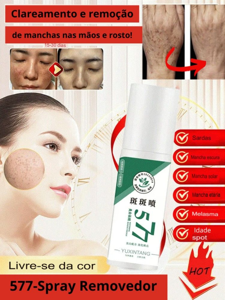 577-Spray Remove manchas de SOL, IDADE E MELASMA! 50% DE DESCONTO + FRETE GRÁTIS!