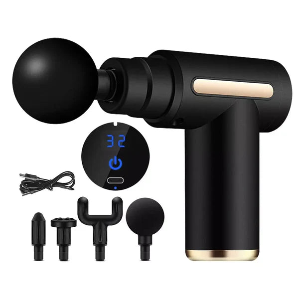 Massageador Elétrico Profissional 4 em 1 com Display em LCD